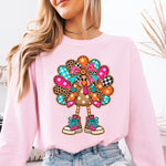 Colorful Turkey DTF Transfer DTF Heat Press Transfer from Sweet Tee Transfers