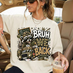 Raccoon Bruh We Back DTF Transfer DTF Heat Press Transfer from Sweet Tee Transfers
