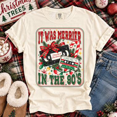 It Was Merrier in the 90's DTF Transfer DTF Heat Press Transfer from Sweet Tee Transfers