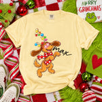 Max the Dog Christmas DTF Transfer DTF Heat Press Transfer from Sweet Tee Transfers