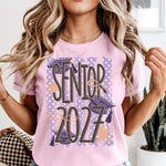 Senior 2027 Striped DTF Transfer DTF Heat Press Transfer from Sweet Tee Transfers