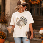 Neutral Distressed Turkey DTF Transfer DTF Heat Press Transfer from Sweet Tee Transfers