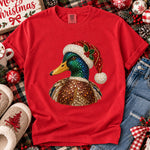 Christmas Mallard Rhinestone DTF Transfer DTF Heat Press Transfer from Sweet Tee Transfers