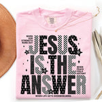 Jesus Is the Answer DTF Transfer DTF Heat Press Transfer from Sweet Tee Transfers
