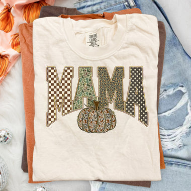 MAMA Fall Pumpkin DTF Transfer DTF Heat Press Transfer from Sweet Tee Transfers
