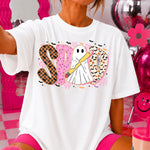 SPED Halloween Ghost Holding Pencil DTF Transfer DTF Heat Press Transfer from Sweet Tee Transfers
