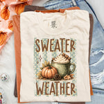 Sweater Weather Striped DTF Transfer DTF Heat Press Transfer from Sweet Tee Transfers