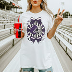 Purple Football Helmet DTF Transfer DTF Heat Press Transfer from Sweet Tee Transfers