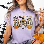 Faux Embroidery Floral Boo DTF Transfer DTF Heat Press Transfer from Sweet Tee Transfers