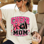 Cheer Mom Pink Bow DTF Transfer DTF Heat Press Transfer from Sweet Tee Transfers