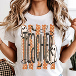 Halloween Ghost Teacher DTF Transfer DTF Heat Press Transfer from Sweet Tee Transfers
