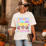 Thankful for These Wild Turkeys Bright Teacher DTF Transfer DTF Heat Press Transfer from Sweet Tee Transfers