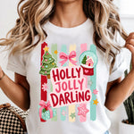 Holly Jolly Darling DTF Transfer DTF Heat Press Transfer from Sweet Tee Transfers