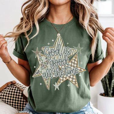 God Is Good All the Time DTF Transfer DTF Heat Press Transfer from Sweet Tee Transfers