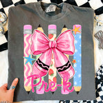 Pink Bow Pre-K DTF Transfer DTF Heat Press Transfer from Sweet Tee Transfers