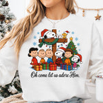 Oh Come Let Us Adore Him Peanuts DTF Transfer DTF Heat Press Transfer from Sweet Tee Transfers