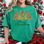 Merry Christmas Leopard Trees DTF Transfer DTF Heat Press Transfer from Sweet Tee Transfers