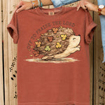 Off to Praise the Lord Hedgehog DTF Transfer DTF Heat Press Transfer from Sweet Tee Transfers