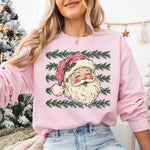 Vintage Santa Garland DTF Transfer DTF Heat Press Transfer from Sweet Tee Transfers