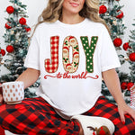 Joy to the World Retro DTF Transfer DTF Heat Press Transfer from Sweet Tee Transfers