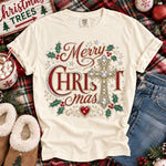 Merry Christmas Jeweled DTF Transfer DTF Heat Press Transfer from Sweet Tee Transfers