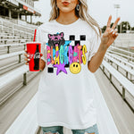 Black Cats School Mascot DTF Transfer – Checkered Design DTF Heat Press Transfer from Sweet Tee Transfers