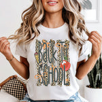 Back to School Leopard DTF Transfer DTF Heat Press Transfer from Sweet Tee Transfers