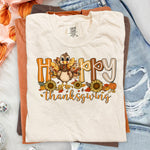 Happy Thanksgiving Turkey DTF Transfer DTF Heat Press Transfer from Sweet Tee Transfers