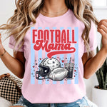 Football MAMA Blue Stripes DTF Transfer DTF Heat Press Transfer from Sweet Tee Transfers