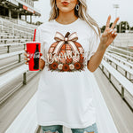 Broncos Quilted Pumpkin Dark Orange DTF Transfer DTF Heat Press Transfer from Sweet Tee Transfers