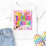 Teaching Hallelujah Striped DTF Transfer DTF Heat Press Transfer from Sweet Tee Transfers