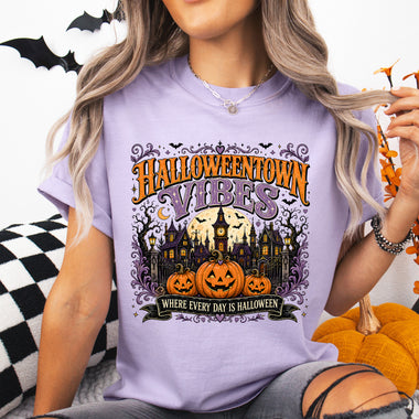 Halloweentown Vibes Where Every Day Is Halloween DTF Transfer DTF Heat Press Transfer from Sweet Tee Transfers