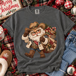 Western Santa Faux Embroidery DTF Transfer DTF Heat Press Transfer from Sweet Tee Transfers