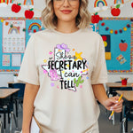 She's a Secretary I Can Tell DTF Transfer DTF Heat Press Transfer from Sweet Tee Transfers