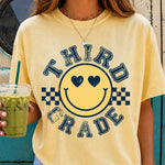 Checkered Smiley Third Grade DTF Transfer DTF Heat Press Transfer from Sweet Tee Transfers