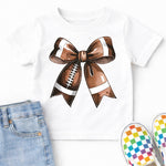 Football Bow DTF Transfer DTF Heat Press Transfer from Sweet Tee Transfers