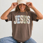 Retro Floral Jesus DTF Transfer DTF Heat Press Transfer from Sweet Tee Transfers