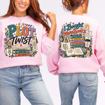 Plot Twist Same Girl New Chapter Books DTF Transfer DTF Heat Press Transfer from Sweet Tee Transfers
