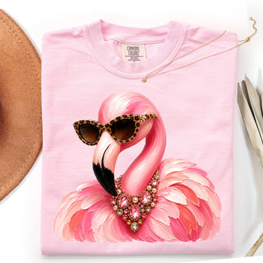 Glam Flamingo DTF Transfer DTF Heat Press Transfer from Sweet Tee Transfers