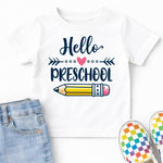 Hello Preschool Pencil DTF Transfer DTF Heat Press Transfer from Sweet Tee Transfers