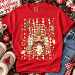 Checkered Jolly Nutcracker DTF Transfer DTF Heat Press Transfer from Sweet Tee Transfers