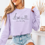 Love Like Dolly Black DTF Transfer DTF Heat Press Transfer from Sweet Tee Transfers