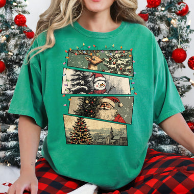Vintage Christmas Grunge DTF Transfer DTF Heat Press Transfer from Sweet Tee Transfers