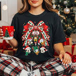 Literally Just a Girl Christmas Bow Charm DTF Transfer DTF Heat Press Transfer from Sweet Tee Transfers