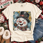 Funny Snowman Face DTF Transfer DTF Heat Press Transfer from Sweet Tee Transfers