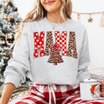 MAMA Christmas Cheetah Tree DTF Transfer DTF Heat Press Transfer from Sweet Tee Transfers