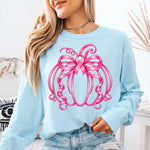 Pink Ribbon Pumpkin DTF Transfer DTF Heat Press Transfer from Sweet Tee Transfers