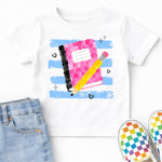 Preppy Fingerpaint Notebook DTF Transfer DTF Heat Press Transfer from Sweet Tee Transfers