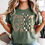 Gigi Camo Leopard Checkered DTF Transfer DTF Heat Press Transfer from Sweet Tee Transfers