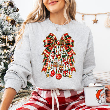 Christmas Charms Bow DTF Transfer DTF Heat Press Transfer from Sweet Tee Transfers